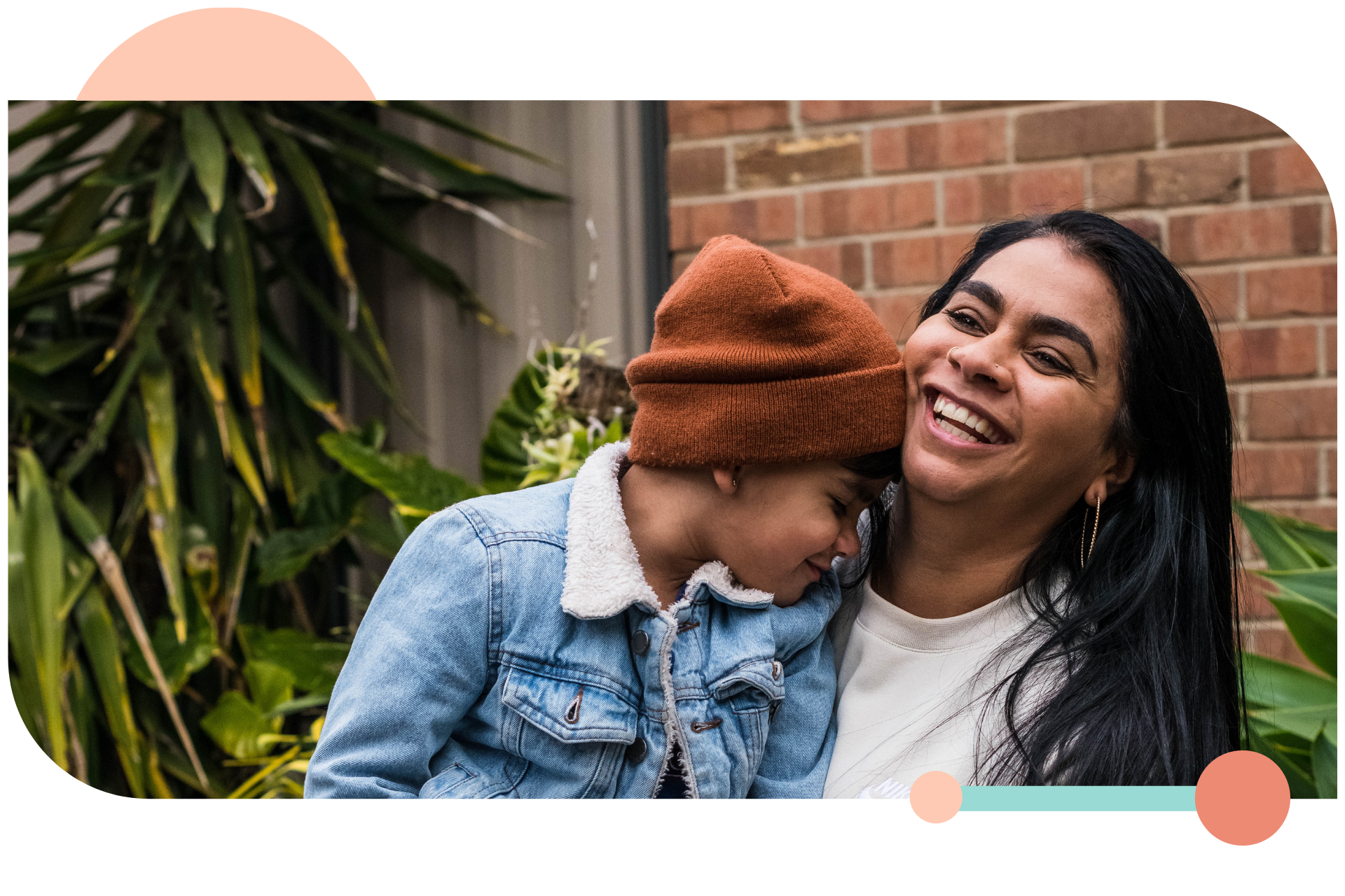 Woman cares for an Aboriginal child