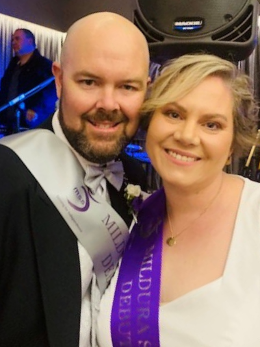 Matt and Sarah at the local Debutante Ball